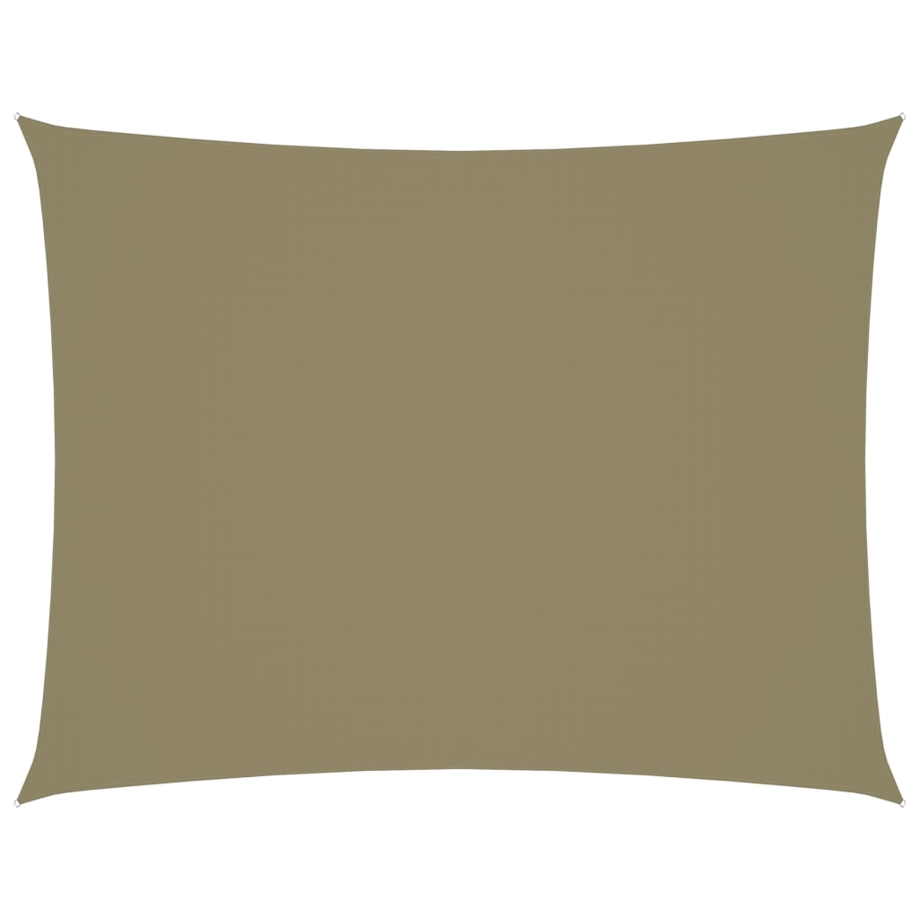 Zonnescherm rechthoekig 2x3,5 m oxford stof beige 2 x 3.5 m