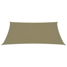 Zonnescherm rechthoekig 2x3,5 m oxford stof beige 2 x 3.5 m
