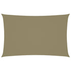 Zonnescherm rechthoekig 2x5 m oxford stof beige 2 x 5 m