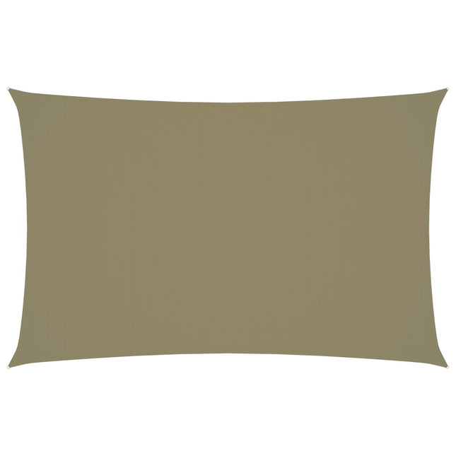 Zonnescherm Rechthoekig 2,5X5 M Oxford Stof Beige 2.5 x 5 m