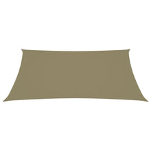 Zonnescherm rechthoekig 3x4,5 m oxford stof beige 3 x 4.5 m