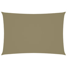 Zonnescherm rechthoekig 3x5 m oxford stof beige 3 x 5 m