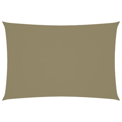 Zonnescherm rechthoekig 3x5 m oxford stof beige 3 x 5 m