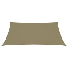 Zonnescherm rechthoekig 3x5 m oxford stof beige 3 x 5 m