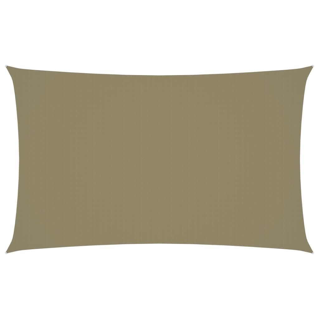 Zonnescherm Rechthoekig Oxford Stof Beige 3 x 6 m