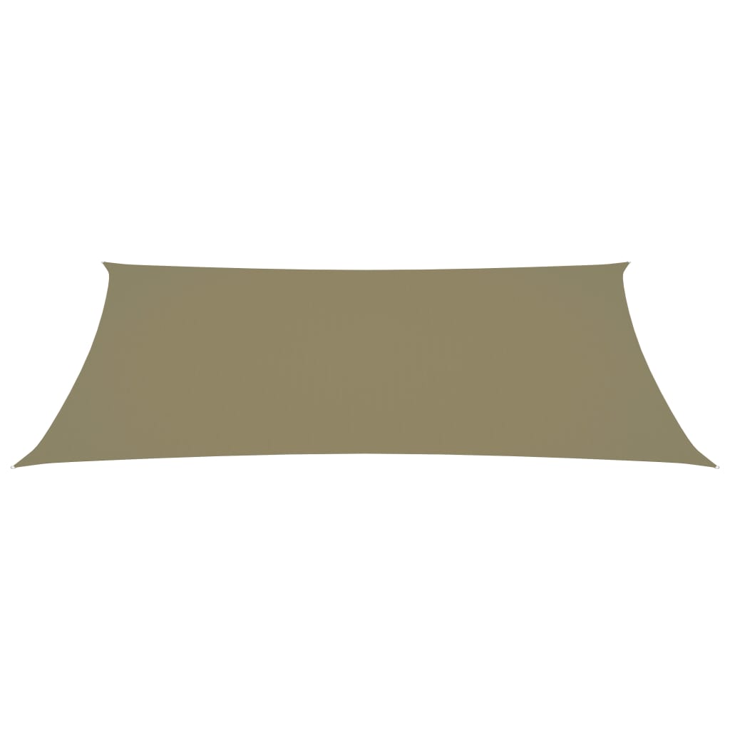Zonnescherm Rechthoekig Oxford Stof Beige 3 x 6 m