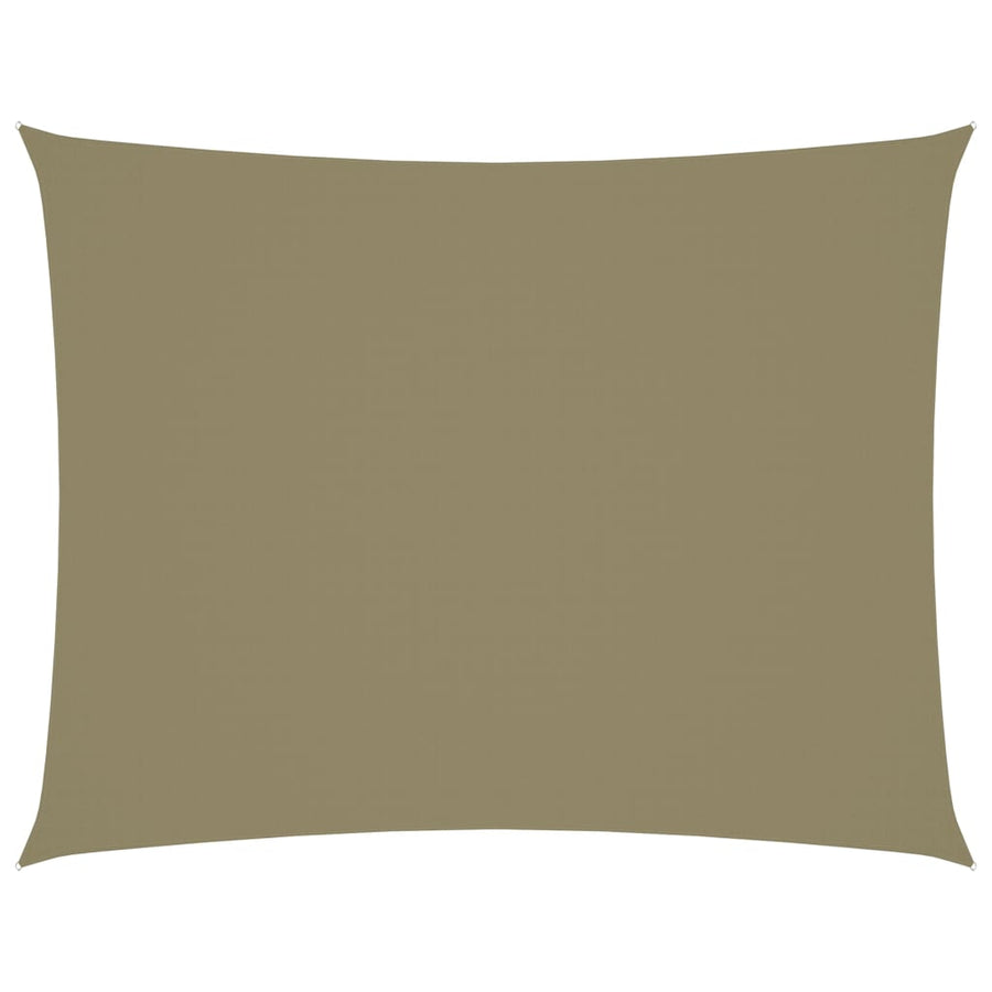 Zonnescherm Rechthoekig 3,5X4,5 M Oxford Stof Beige 3.5 x 4.5 m