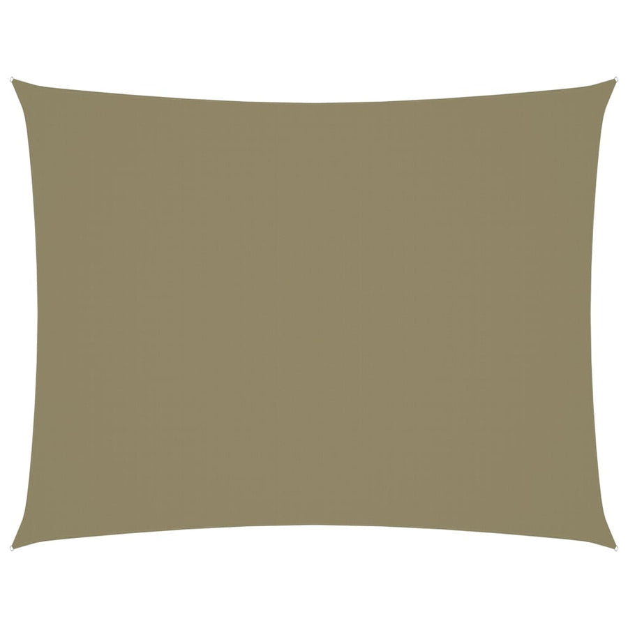 Zonnescherm rechthoekig 3,5x5 m oxford stof beige 3.5 x 5 m