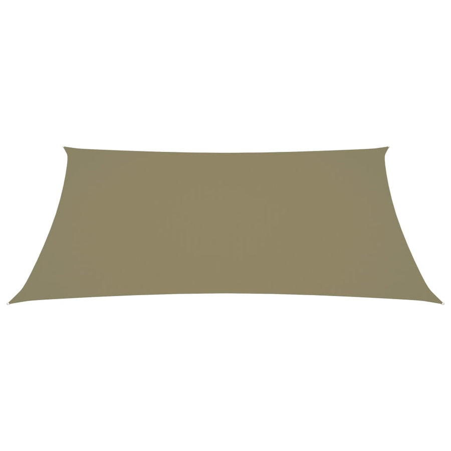Zonnescherm rechthoekig 3,5x5 m oxford stof beige 3.5 x 5 m