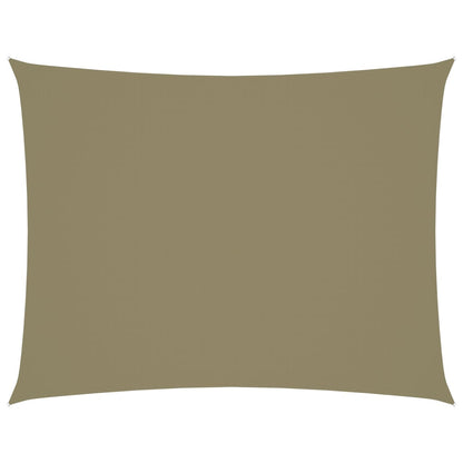 Zonnescherm rechthoekig 4x5 m oxford stof beige 4 x 5 m