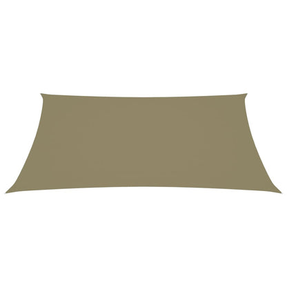 Zonnescherm rechthoekig 4x5 m oxford stof beige 4 x 5 m