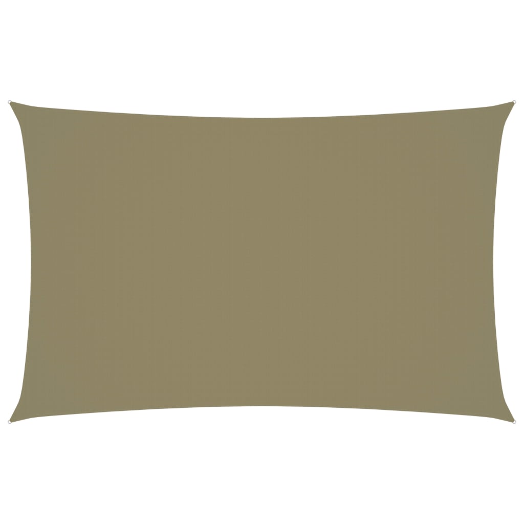 Zonnescherm Rechthoekig Oxford Stof Beige 4 x 7 m