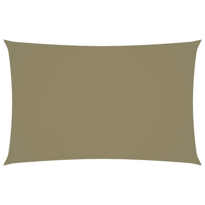 Zonnescherm Rechthoekig Oxford Stof Beige 4 x 7 m