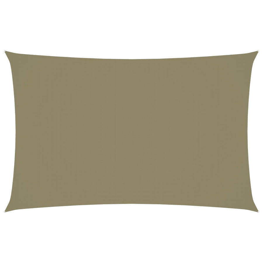Zonnescherm Rechthoekig Oxford Stof Beige 4 x 7 m