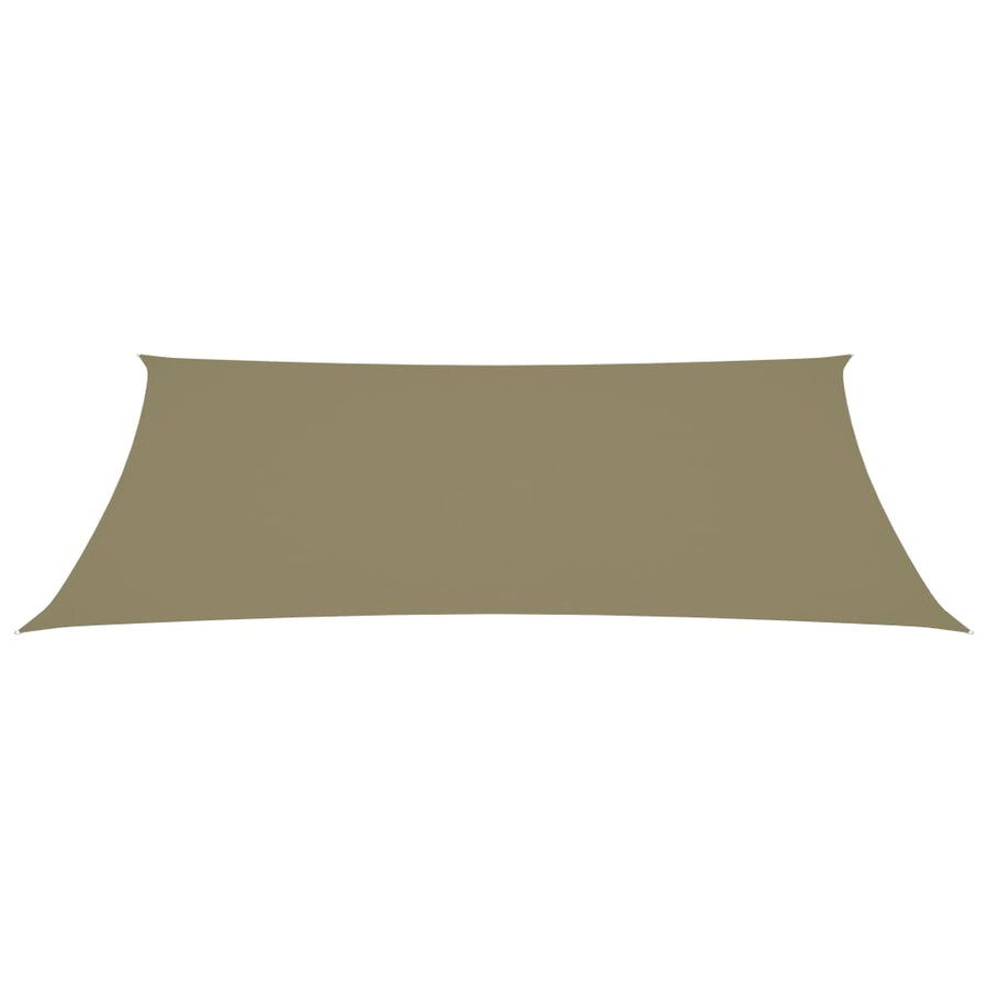 Zonnescherm Rechthoekig Oxford Stof Beige 4 x 7 m