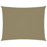 Zonnescherm 5x6 m rechthoekig beige oxford stof