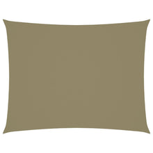 Zonnescherm Rechthoekig Oxford Stof Beige 5 x 6 m