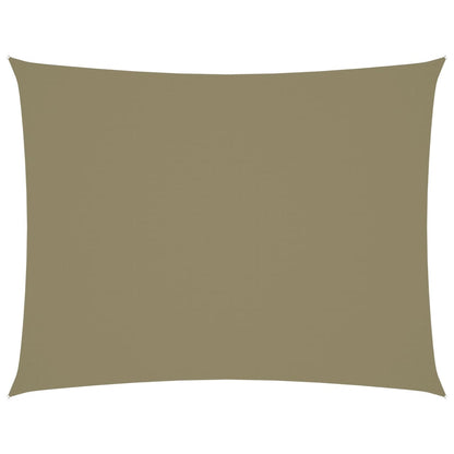 Zonnescherm Rechthoekig Oxford Stof Beige 5 x 6 m