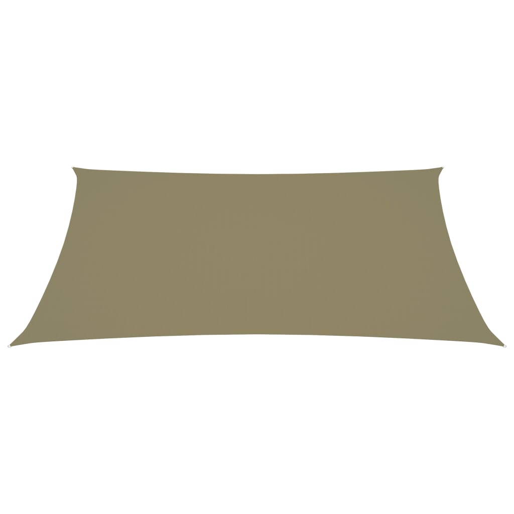 Zonnescherm Rechthoekig Oxford Stof Beige 5 x 6 m