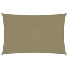 Zonnescherm rechthoekig 5x8 m oxford stof beige 5 x 8 m