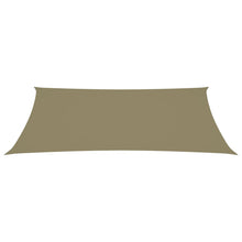 Zonnescherm rechthoekig 5x8 m oxford stof beige 5 x 8 m