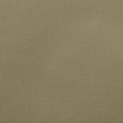 Zonnescherm rechthoekig 5x8 m oxford stof beige 5 x 8 m