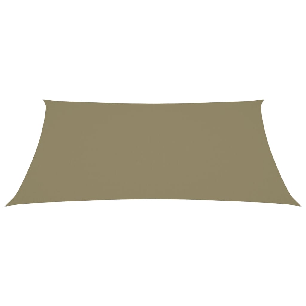 Zonnescherm rechthoekig 6x8 m oxford stof beige 6 x 8 m