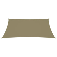 Zonnescherm rechthoekig 6x8 m oxford stof beige 6 x 8 m