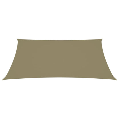 Zonnescherm rechthoekig 6x8 m oxford stof beige 6 x 8 m