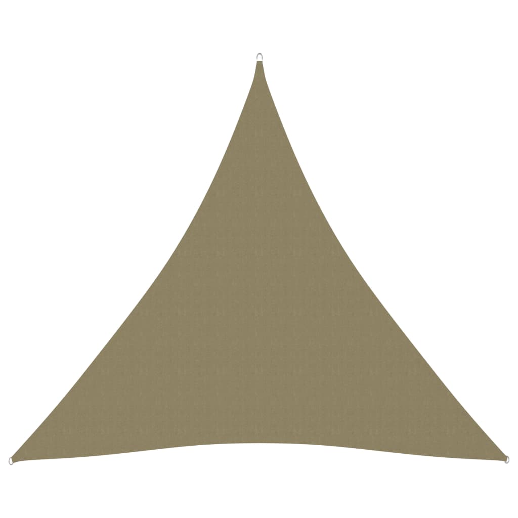 Zonnescherm Driehoekig Oxford Stof 3 x 3 x 3 m Beige