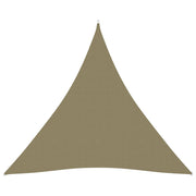 Zonnescherm driehoekig 3x3x3 m beige oxford stof