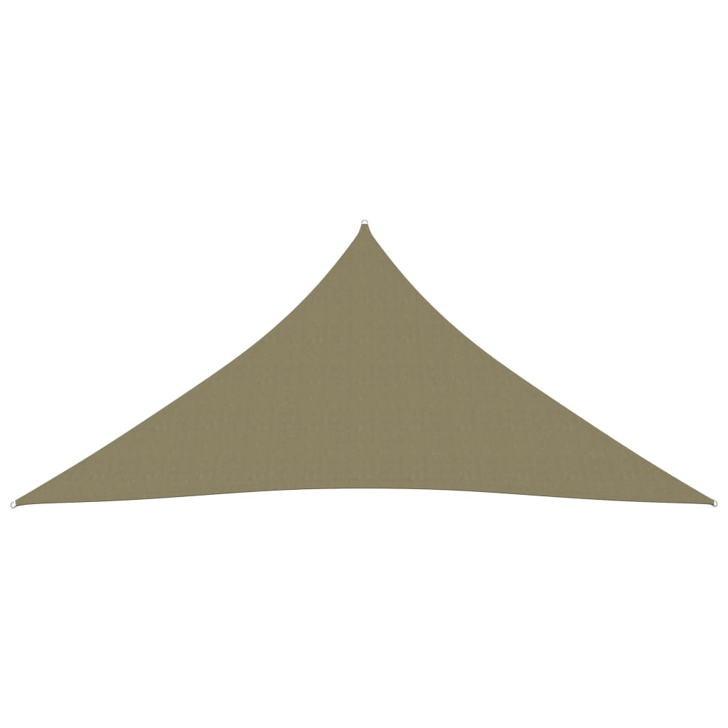 Zonnescherm Driehoekig Oxford Stof 3 x 3 x 3 m Beige