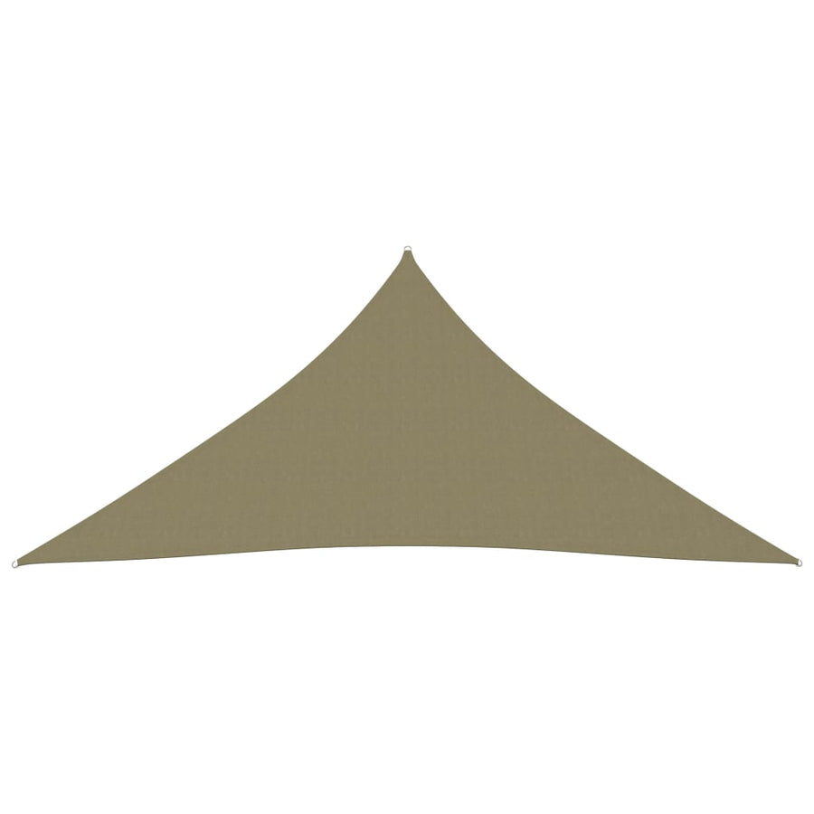 Zonnescherm Driehoekig Oxford Stof 3 x 3 x 3 m Beige