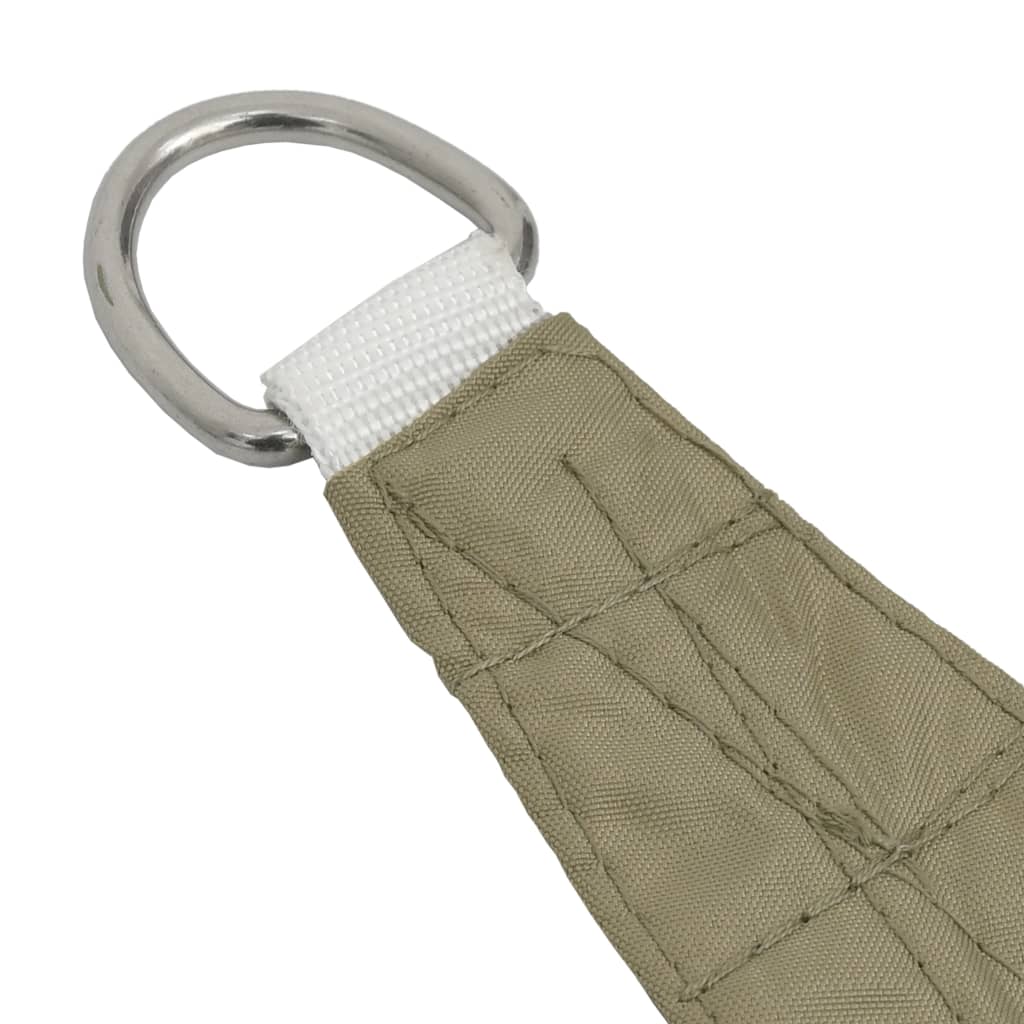 Zonnescherm Driehoekig Oxford Stof 3 x 3 x 3 m Beige
