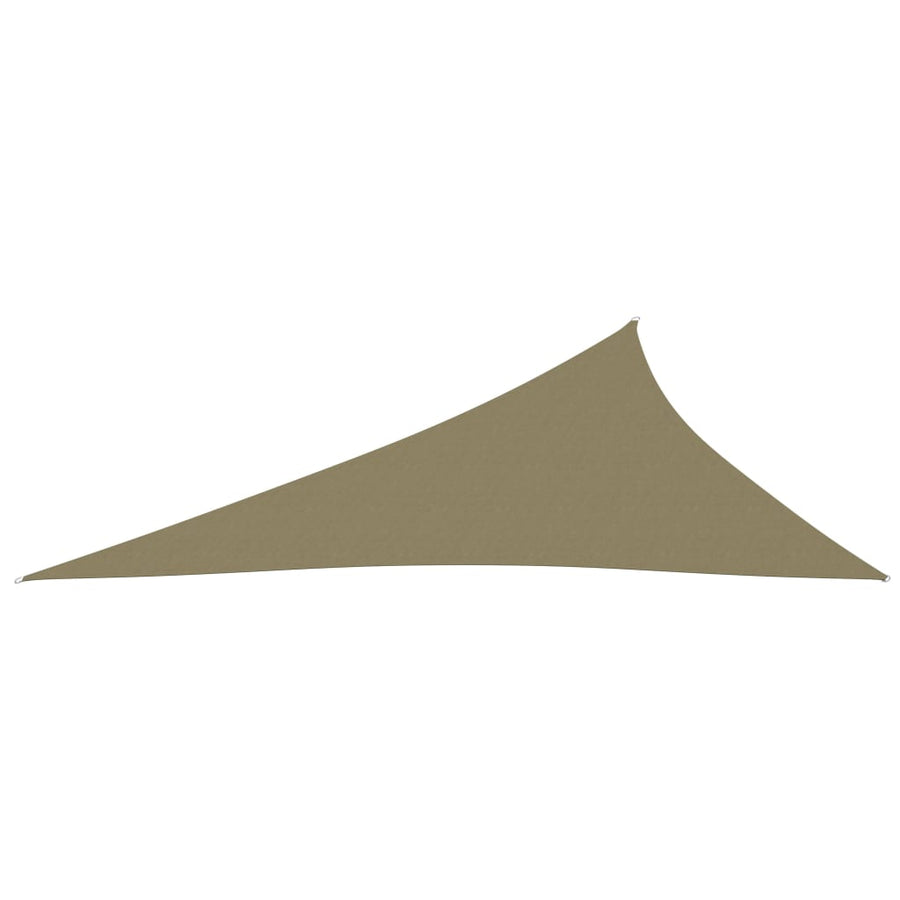Zonnescherm Driehoekig Oxford Stof 3 x 4 x 5 m Beige
