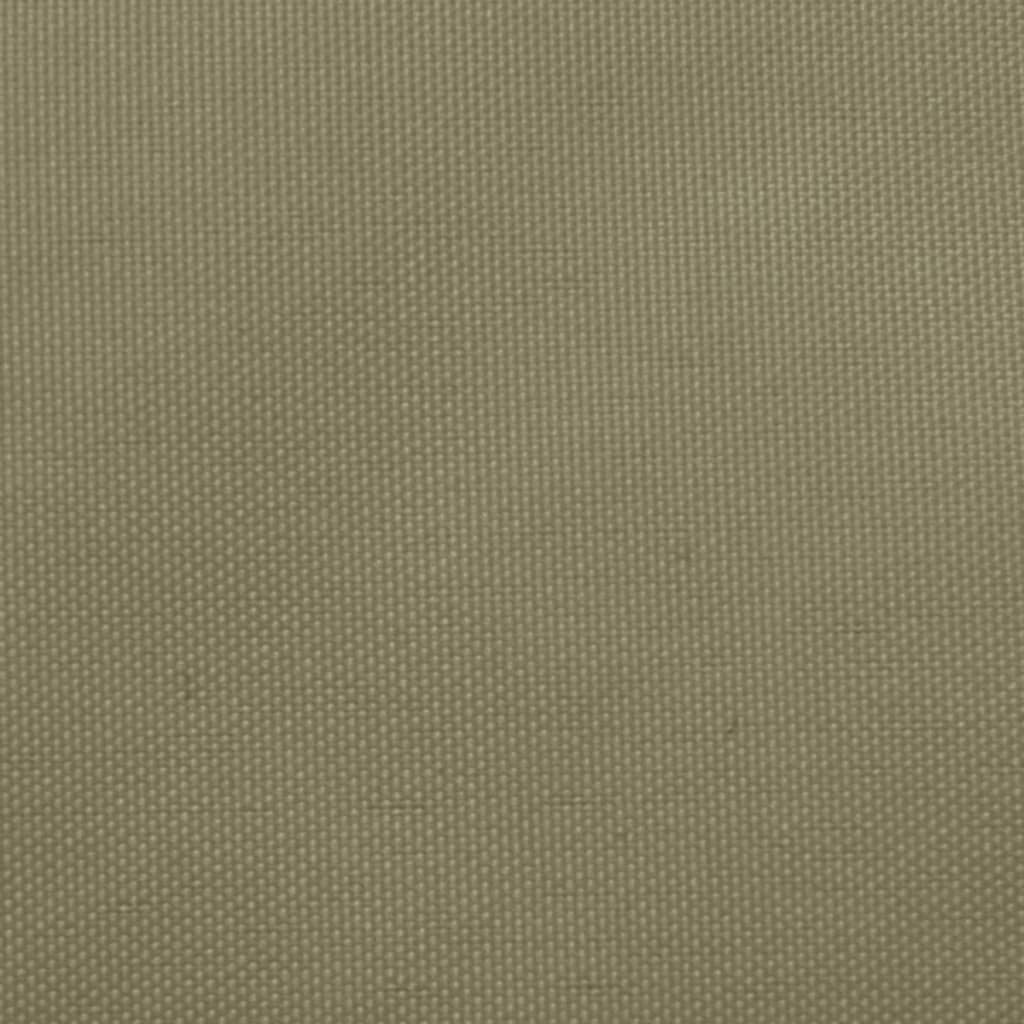 Zonnescherm Driehoekig Oxford Stof 3 x 4 x 5 m Beige