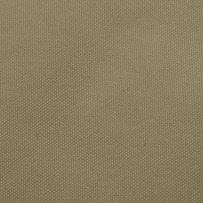 Zonnescherm Driehoekig Oxford Stof 3 x 4 x 5 m Beige