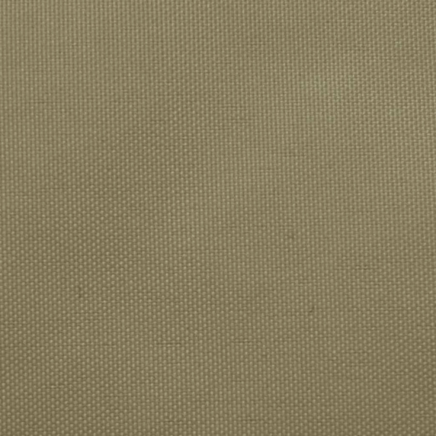 Zonnescherm Driehoekig Oxford Stof 3 x 4 x 5 m Beige
