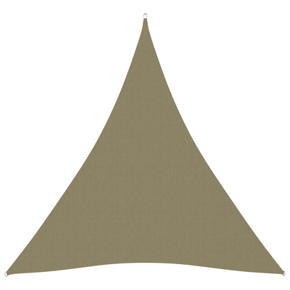 Zonnescherm Driehoekig Oxford Stof 3 x 4 x 4 m Beige