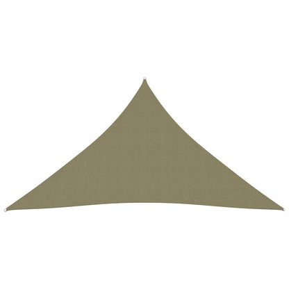 Zonnescherm Driehoekig Oxford Stof 3 x 4 x 4 m Beige