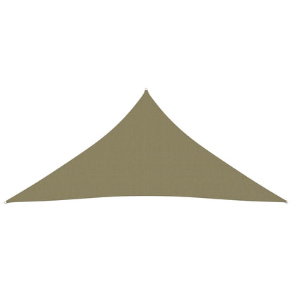 Zonnescherm Driehoekig Oxford Stof 4 x 4 x 4 m Beige