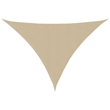 Zonnescherm driehoekig 4x5x5 m oxford stof beige
