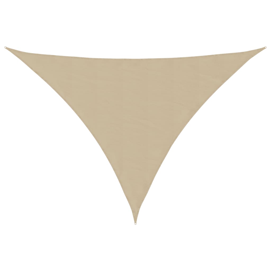 Zonnescherm Driehoekig Oxford Stof Beige 5 x 6 x 6 m