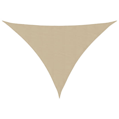 Zonnescherm Driehoekig Oxford Stof Beige 5 x 6 x 6 m