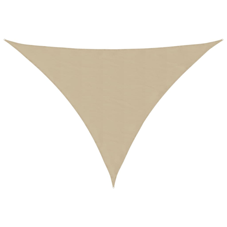 Zonnescherm Driehoekig Oxford Stof Beige 5 x 6 x 6 m