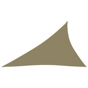 Zonnescherm driehoekig 4x5x6,4 m beige oxford stof