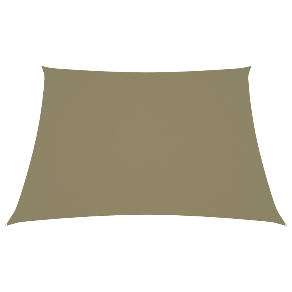 Zonnezeil Trapezium Oxford Stof 2/4 x 3 m Beige