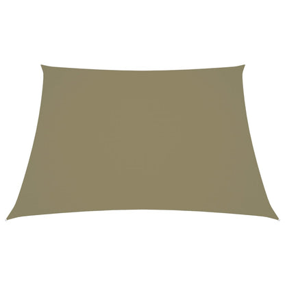 Zonnezeil Trapezium Oxford Stof 2/4 x 3 m Beige