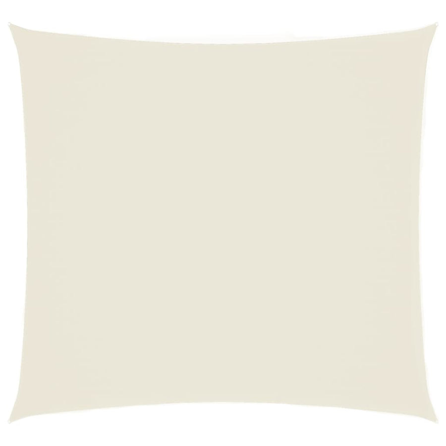 Zonnescherm vierkant 2,5x2,5 m oxford stof crèmekleurig