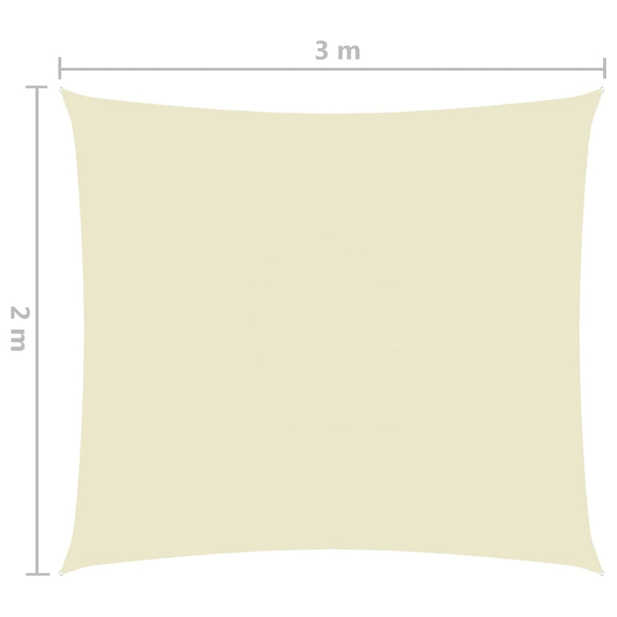Zonnescherm rechthoekig 2x3 m oxford stof groen 2 x 3 m